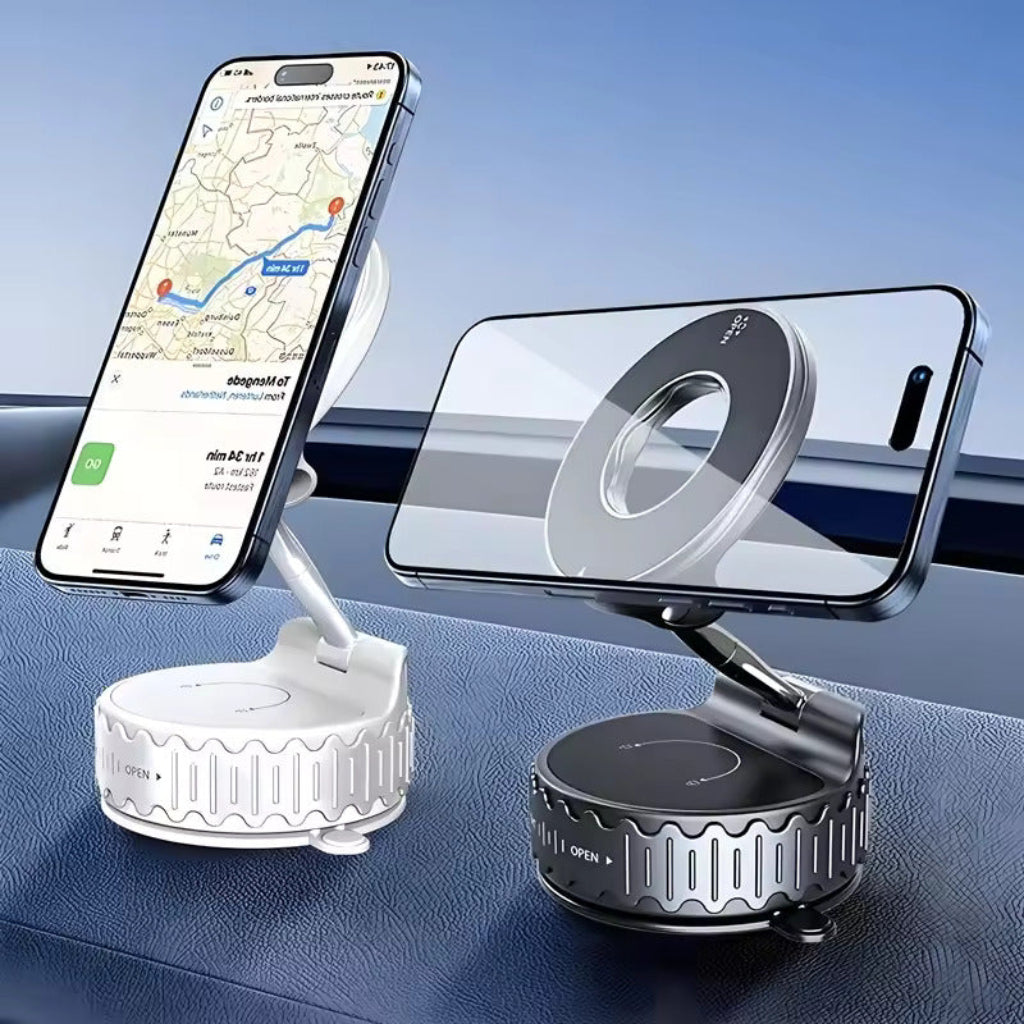📱 Magnetic Suction Phone Holder – 360° Rotating Universal Mobile Stand