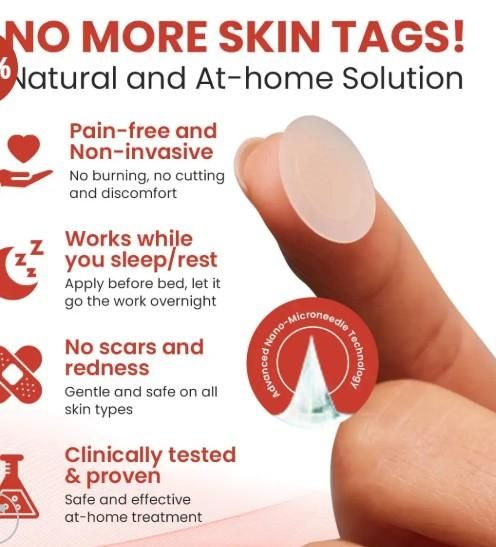 Best Skin Tag Remover Patches - 144 Pcs Natural Removal Kit for All Skin Types